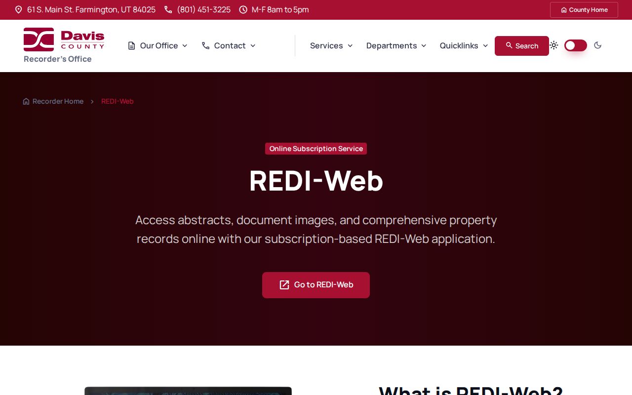 North Salt Lake street directory REDI-Web Recorder comparison