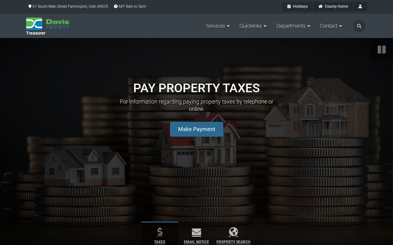North Salt Lake ZIP code directory Treasurer property tax search